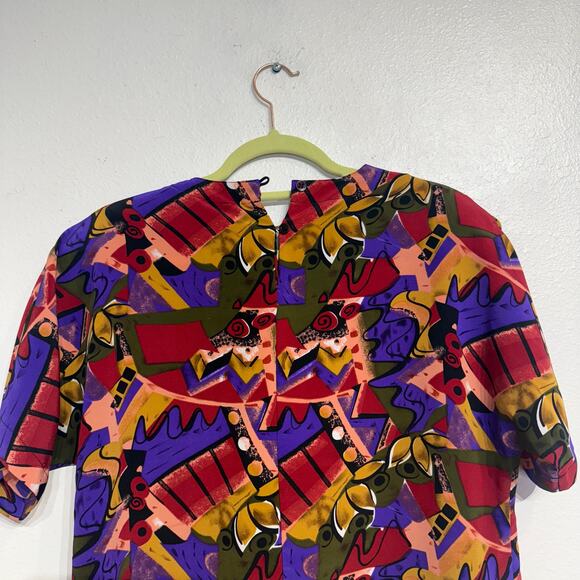 Che Studio Purple Vintage Blouse Sz M - Picture 7 of 11